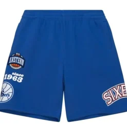 Apparel Mitchell & Ness Shorts-Team Origins Fleece Short Philadelphia 76Ers