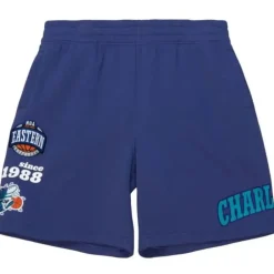 Apparel Mitchell & Ness Shorts-Team Origins Fleece Short Charlotte Hornets