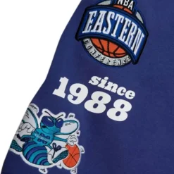 Apparel Mitchell & Ness Shorts-Team Origins Fleece Short Charlotte Hornets