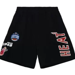 Apparel Mitchell & Ness Shorts-Team Origins Fleece Short Miami Heat