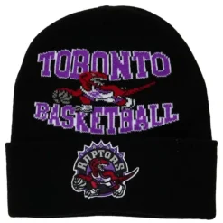 Headwear Mitchell & Ness -Team Origins Knit Hwc Toronto Raptors