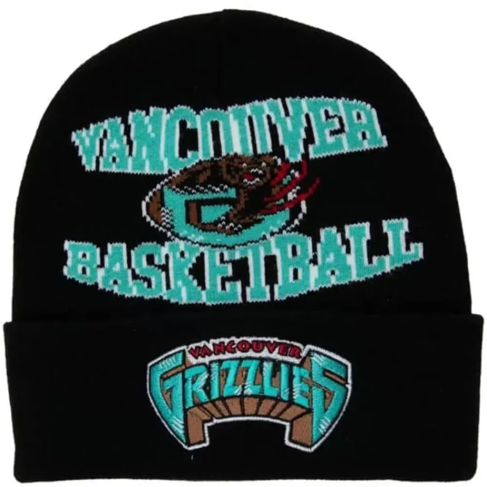 Headwear Mitchell & Ness -Team Origins Knit Hwc Vancouver Grizzlies