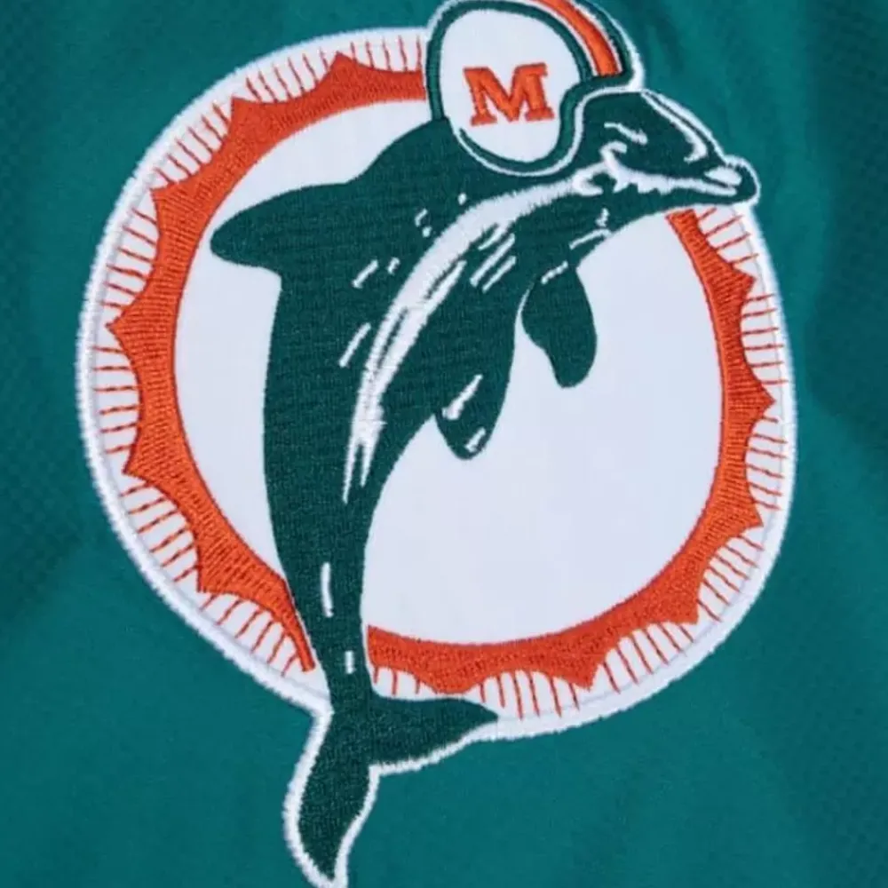 Apparel Mitchell & Ness Jackets & Outerwear-Team Origins Pullover Anorak Miami Dolphins