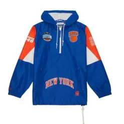Apparel Mitchell & Ness Jackets & Outerwear-Team Origins Pullover Anorak New York Knicks