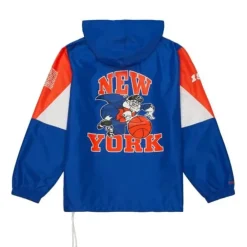 Apparel Mitchell & Ness Jackets & Outerwear-Team Origins Pullover Anorak New York Knicks