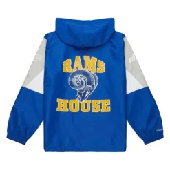 Apparel Mitchell & Ness Jackets & Outerwear-Team Origins Pullover Anorak Los Angeles Rams