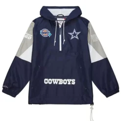 Apparel Mitchell & Ness Jackets & Outerwear-Team Origins Pullover Anorak Dallas Cowboys