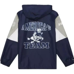 Apparel Mitchell & Ness Jackets & Outerwear-Team Origins Pullover Anorak Dallas Cowboys