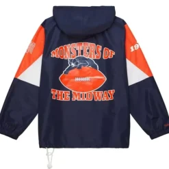 Apparel Mitchell & Ness Jackets & Outerwear-Team Origins Pullover Anorak Chicago Bears