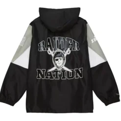 Apparel Mitchell & Ness Jackets & Outerwear-Team Origins Pullover Anorak Oakland Raiders