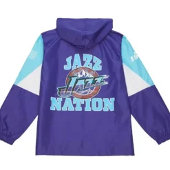 Apparel Mitchell & Ness Jackets & Outerwear-Team Origins Pullover Anorak Utah Jazz