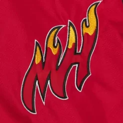 Apparel Mitchell & Ness Jackets & Outerwear-Team Origins Pullover Anorak Miami Heat
