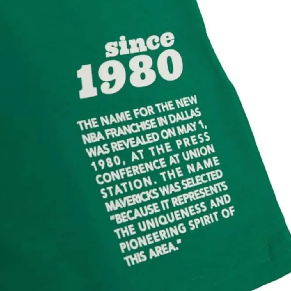 Apparel Mitchell & Ness T-Shirts & Tops-Team Origins S/S Top Dallas Mavericks