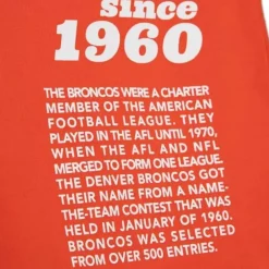 Apparel Mitchell & Ness T-Shirts & Tops-Team Origins S/S Top Denver Broncos