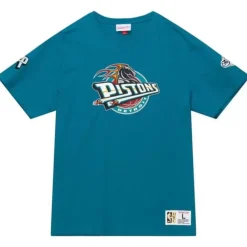Apparel Mitchell & Ness T-Shirts & Tops-Team Origins S/S Top Detroit Pistons