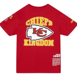 Apparel Mitchell & Ness T-Shirts & Tops-Team Origins S/S Top Kansas City Chiefs