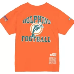 Apparel Mitchell & Ness T-Shirts & Tops-Team Origins S/S Top Miami Dolphins