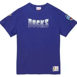 Apparel Mitchell & Ness T-Shirts & Tops-Team Origins S/S Top Milwaukee Bucks