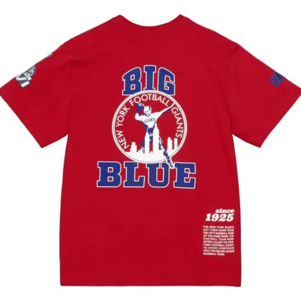 Apparel Mitchell & Ness T-Shirts & Tops-Team Origins S/S Top New York Giants
