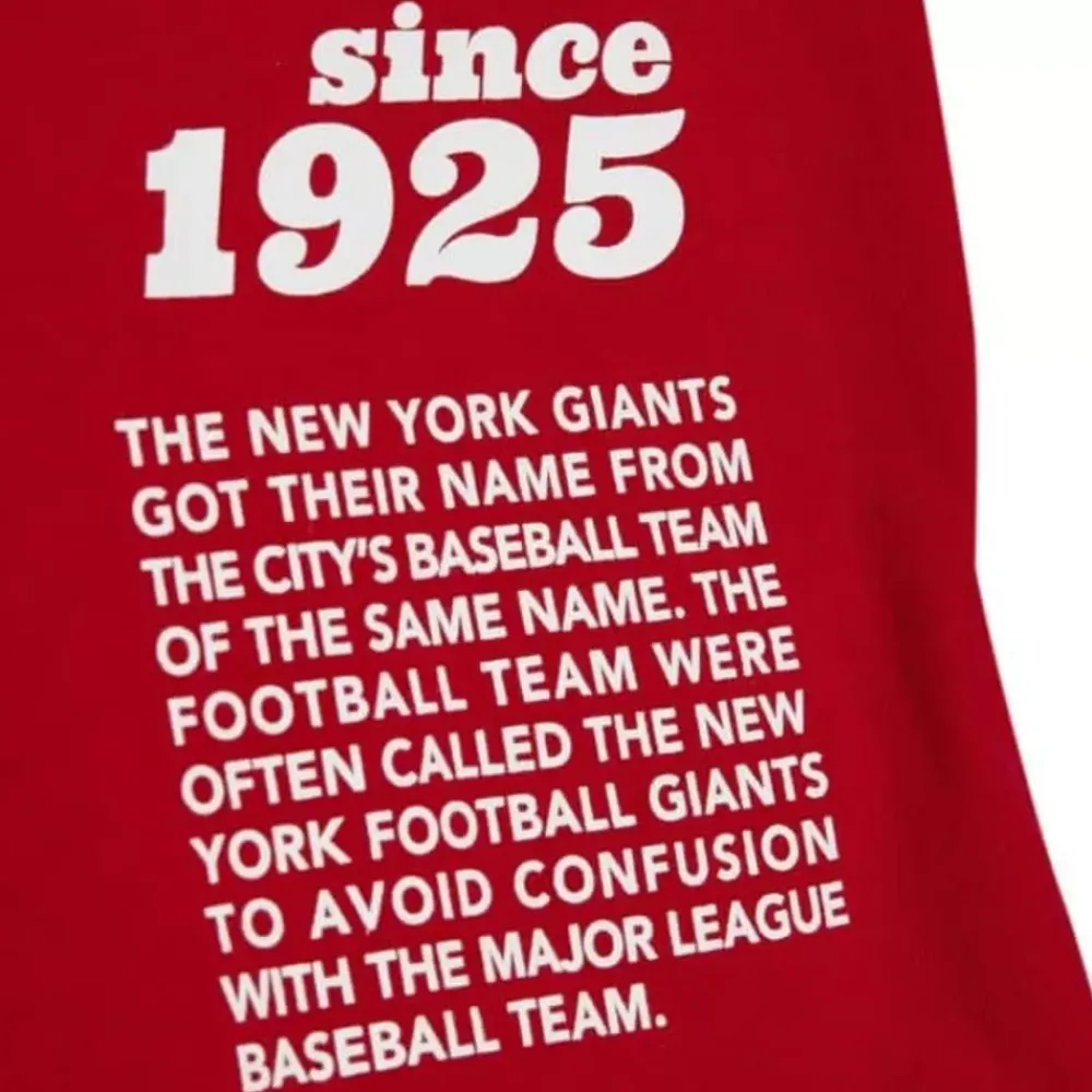 Apparel Mitchell & Ness T-Shirts & Tops-Team Origins S/S Top New York Giants