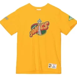 Apparel Mitchell & Ness T-Shirts & Tops-Team Origins S/S Top Seattle Supersonics