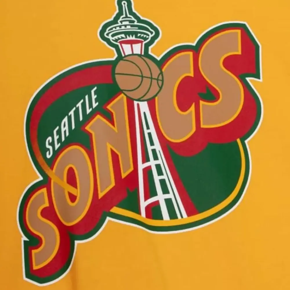 Apparel Mitchell & Ness T-Shirts & Tops-Team Origins S/S Top Seattle Supersonics