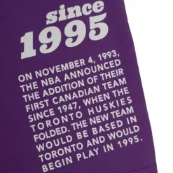 Apparel Mitchell & Ness T-Shirts & Tops-Team Origins S/S Top Toronto Raptors