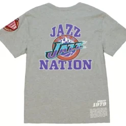 Apparel Mitchell & Ness T-Shirts & Tops-Team Origins S/S Top Utah Jazz