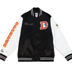 Apparel Mitchell & Ness Jackets & Outerwear-Team Origins Varsity Satin Jacket Denver Broncos