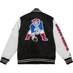 Apparel Mitchell & Ness Jackets & Outerwear-Team Origins Varsity Satin Jacket New England Patriots