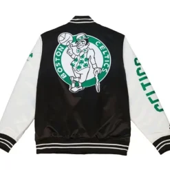 Apparel Mitchell & Ness Jackets & Outerwear-Team Origins Varsity Satin Jacket Boston Celtics