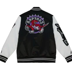 Apparel Mitchell & Ness Jackets & Outerwear-Team Origins Varsity Satin Jacket Toronto Raptors