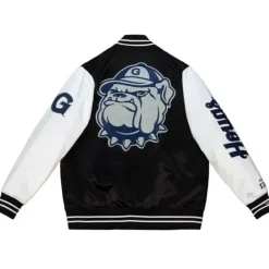 Apparel Mitchell & Ness Jackets & Outerwear-Team Origins Varsity Satin Jacket Georgetown University