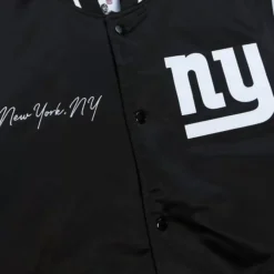Apparel Mitchell & Ness Jackets & Outerwear-Team Origins Varsity Satin Jacket New York Giants