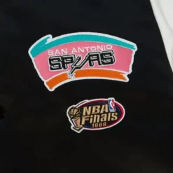 Apparel Mitchell & Ness Jackets & Outerwear-Team Origins Varsity Satin Jacket San Antonio Spurs