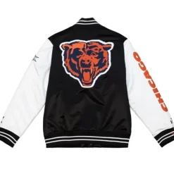 Apparel Mitchell & Ness Jackets & Outerwear-Team Origins Varsity Satin Jacket Chicago Bears