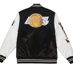 Apparel Mitchell & Ness Jackets & Outerwear-Team Origins Varsity Satin Jacket Los Angeles Lakers
