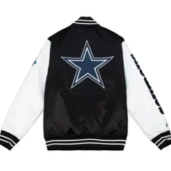 Apparel Mitchell & Ness Jackets & Outerwear-Team Origins Varsity Satin Jacket Dallas Cowboys