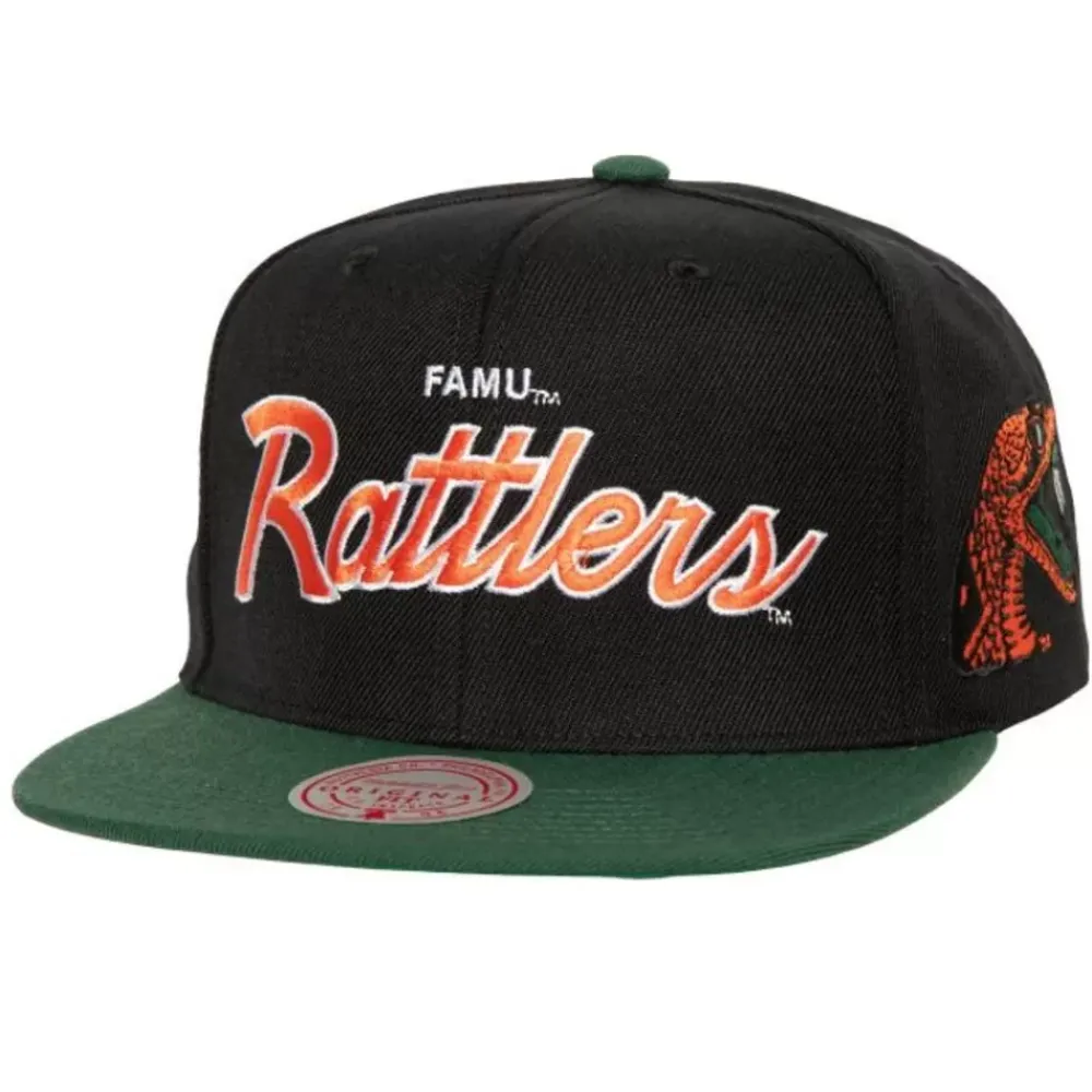 Headwear Mitchell & Ness -Team Script 2.0 Snapback Florida A&M University