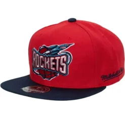 Headwear Mitchell & Ness -Team Side Fitted Hwc Houston Rockets