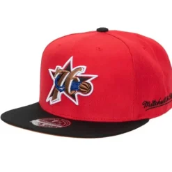 Headwear Mitchell & Ness -Team Side Fitted Hwc Philadelphia 76Ers