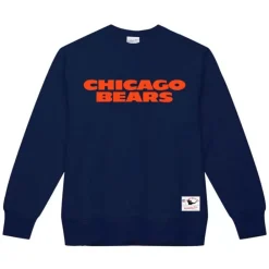 Apparel Mitchell & Ness Hoodies & Sweatshirts-Team Wordmark 1 Crew Chicago Bears