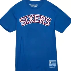 Apparel Mitchell & Ness T-Shirts & Tops-Team Wordmark 2 Tee Philadelphia 76Ers