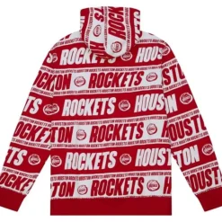 Apparel Mitchell & Ness Hoodies & Sweatshirts-Teamwrap Hoodie Houston Rockets