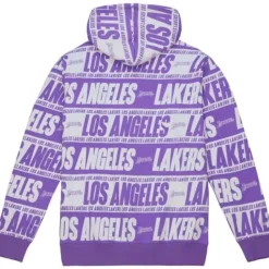 Apparel Mitchell & Ness Hoodies & Sweatshirts-Teamwrap Hoodie Los Angeles Lakers