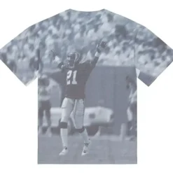 Apparel Mitchell & Ness T-Shirts & Tops-4Th And Goal Sublimated S/S Tee Atlanta Falcons Deion Sanders
