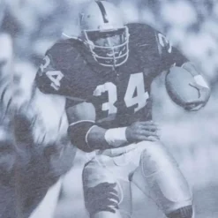 Apparel Mitchell & Ness T-Shirts & Tops-4Th And Goal Sublimated S/S Tee Los Angeles Raiders Bo Jackson