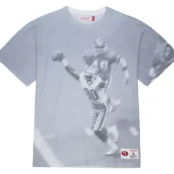 Apparel Mitchell & Ness T-Shirts & Tops-4Th And Goal Sublimated S/S Tee San Francisco 49Ers Jerry Rice