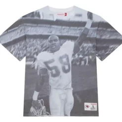Apparel Mitchell & Ness T-Shirts & Tops-4Th And Goal Sublimated S/S Tee Kansas City Chiefs Derrick Thomas