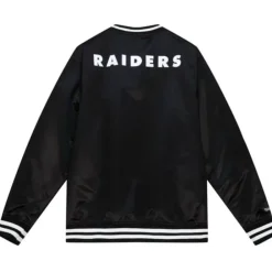 Apparel Mitchell & Ness Jackets & Outerwear-4Th And Inches Satin Pullover Oakland Raiders